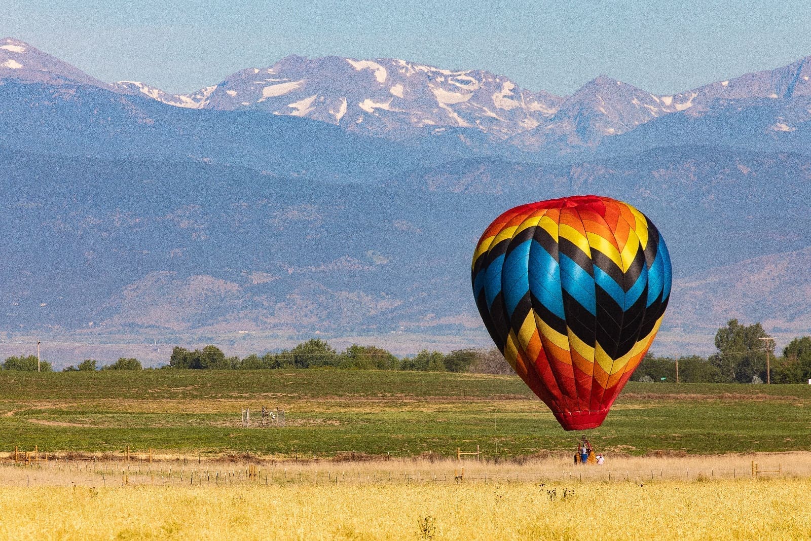 Hot air balloon near Frederick, CO